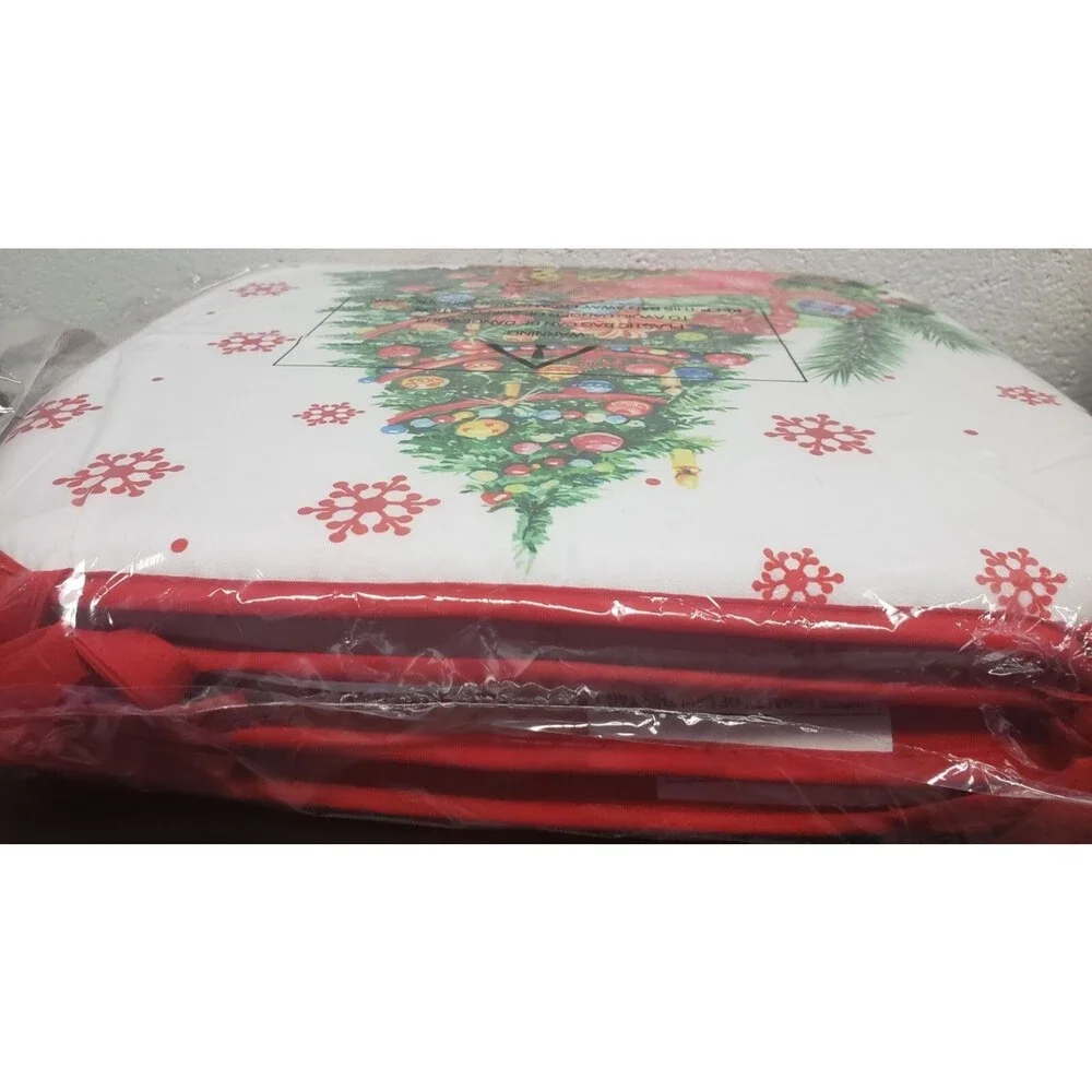 Set of 4 Cushion Chair Pads w/ties, 15